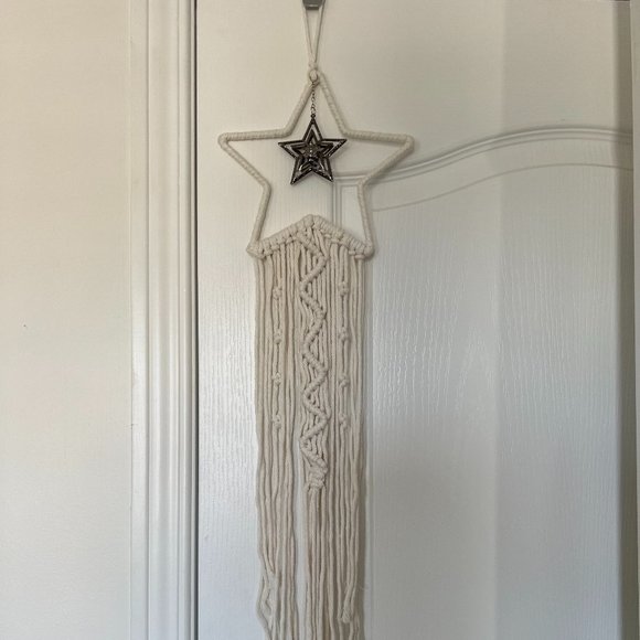 Authentic Macrame Wall Hanging Art Start and Moon - Picture 4 of 7